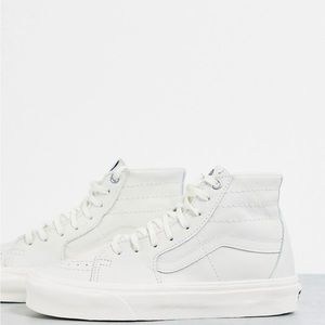 Vans SK8-Hi Tapered leather sneakers in off white